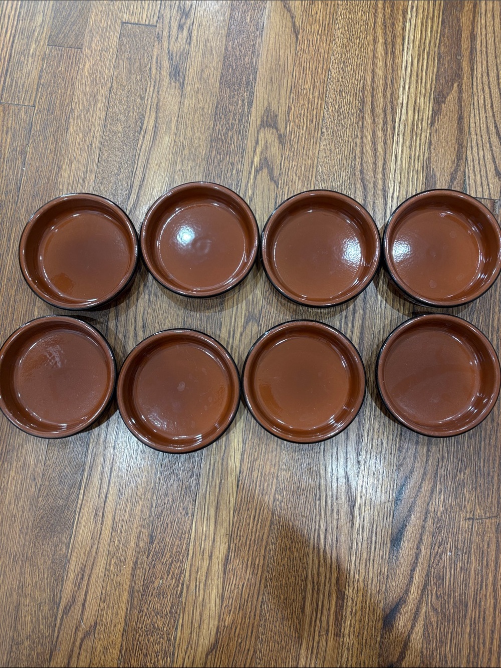 Terracotta-Style Black & Brown Stackable Ramekins - Set of 8 - Picture 5 of 14